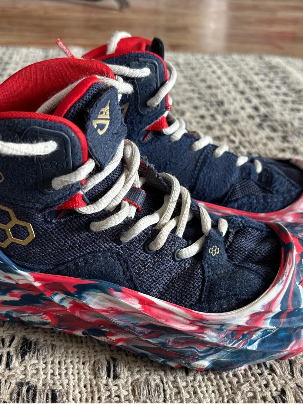 Rudis JB1 youth wrestling shoes with sole skins